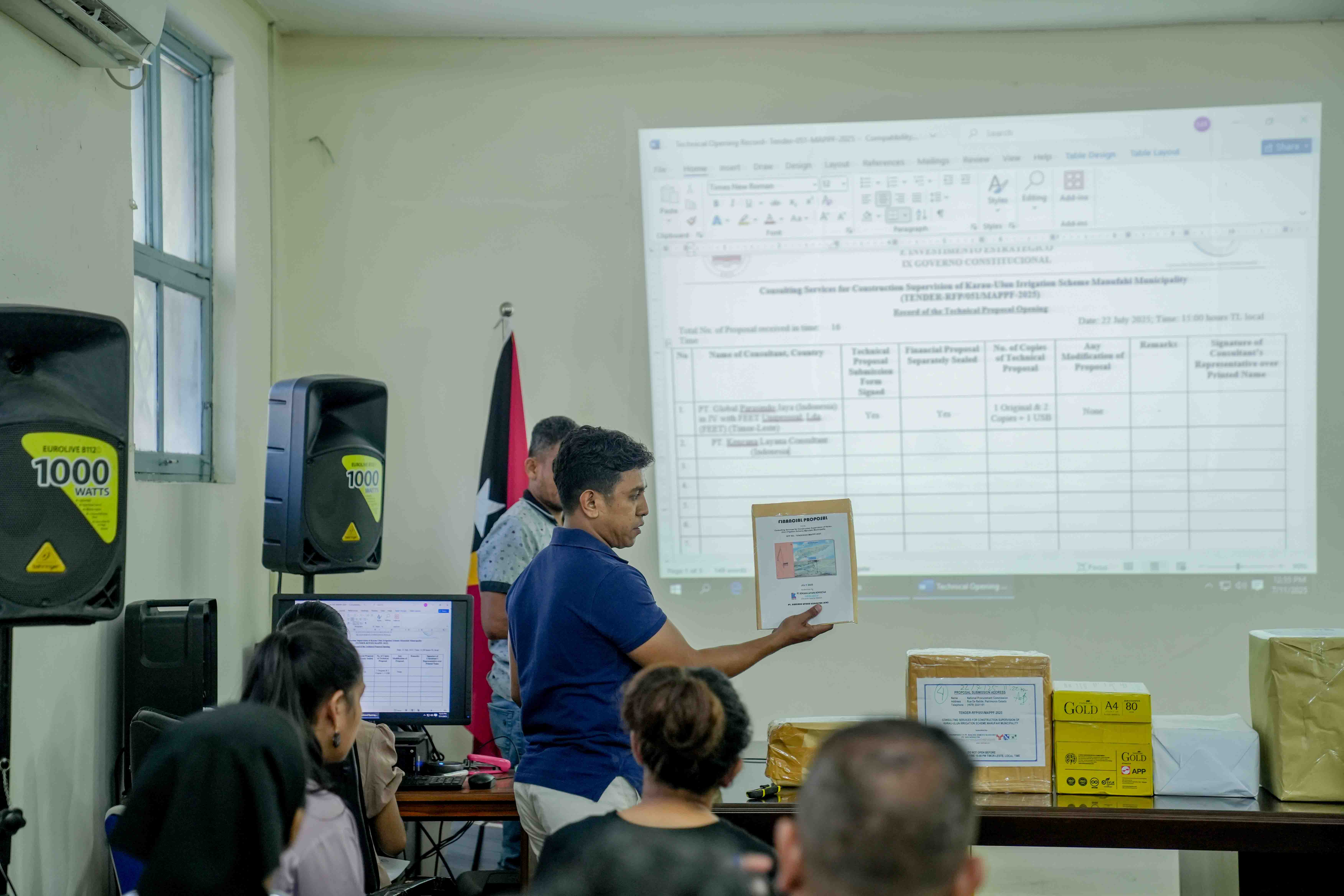 TECHNICAL PROPOSAL OPENING (TENDER-RFP/051/MAPPF-2025)