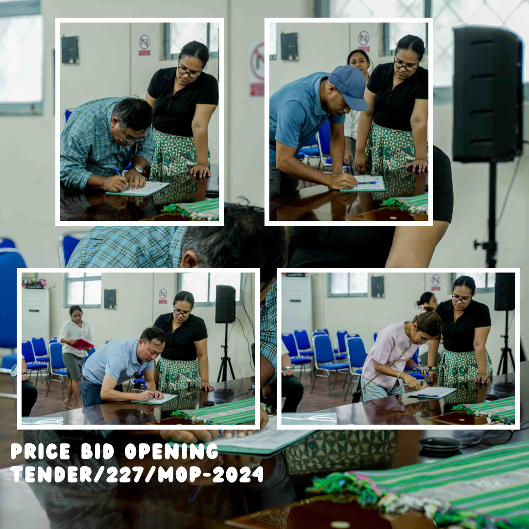 PRICE BID OPENING (TENDER/227/MOP-2024)