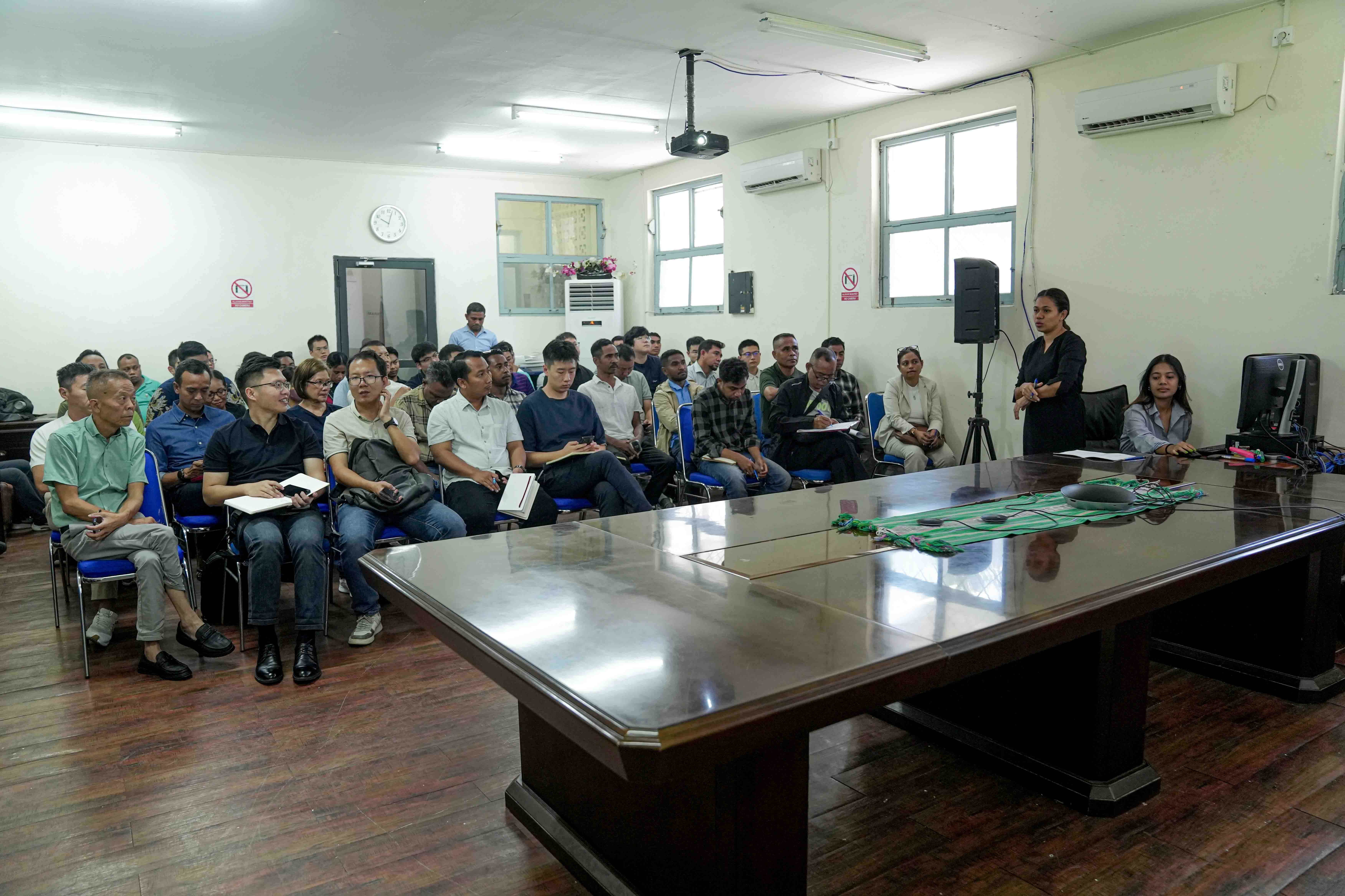 PRE-BID MEETING FOR CONSTRUCTION OF NATIONAL ROAD MALIANA-CAILACO-MAROBO BRIDGE (26 KM) BOBONARO MUNICIPALITY