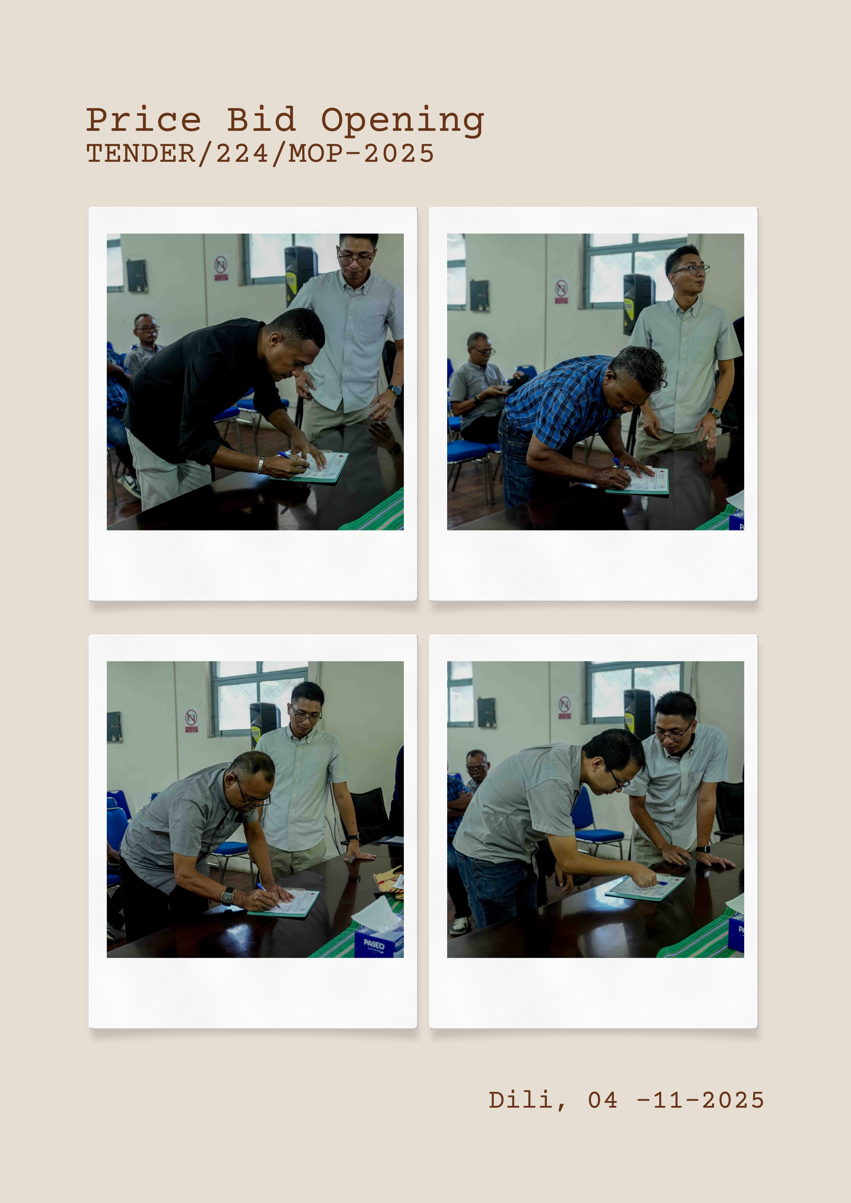 PRICE BID OPENING (TENDER/224/MOP-2024) PRICE BID OPENING (TENDER/224/MOP-2024)