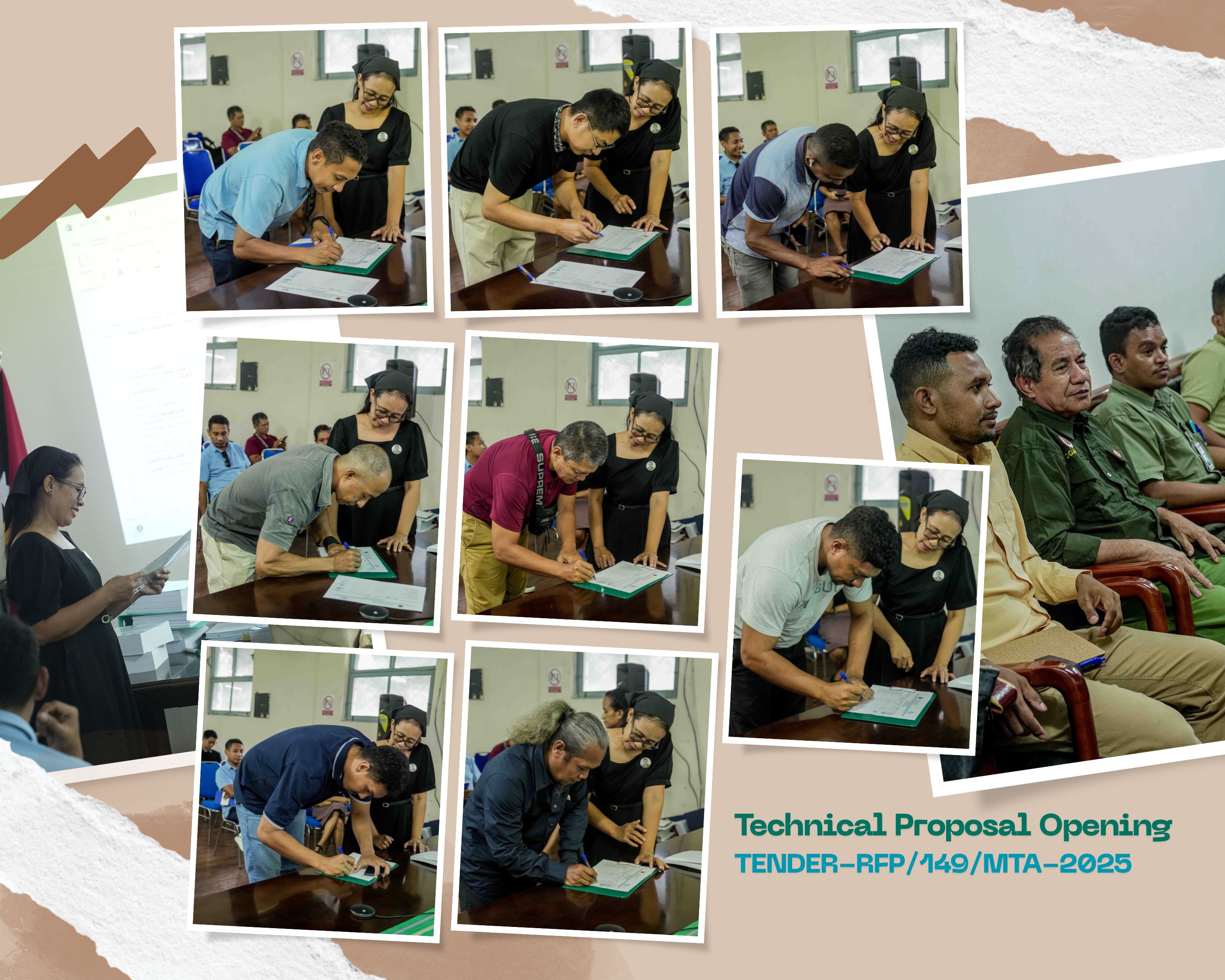 TECHNICAL PROPOSAL OPENING FOR CONSULTANCY SERVICES FOR THE DETAILED ENGINEERING (DED) OF NEW CONSTRUCTION FLORA AND FAUNA SPECIES CONSERVATION BUILDING IN HERA (TENDER- RFP/149/MTA-2025)