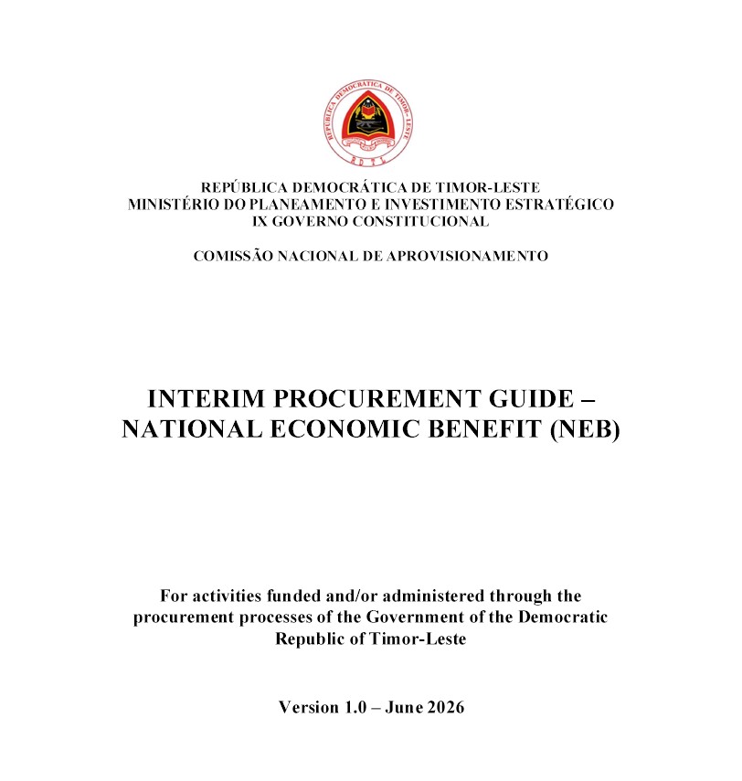INTERIM PROCUREMENT GUIDE –  NATIONAL ECONOMIC BENEFIT (NEB)
